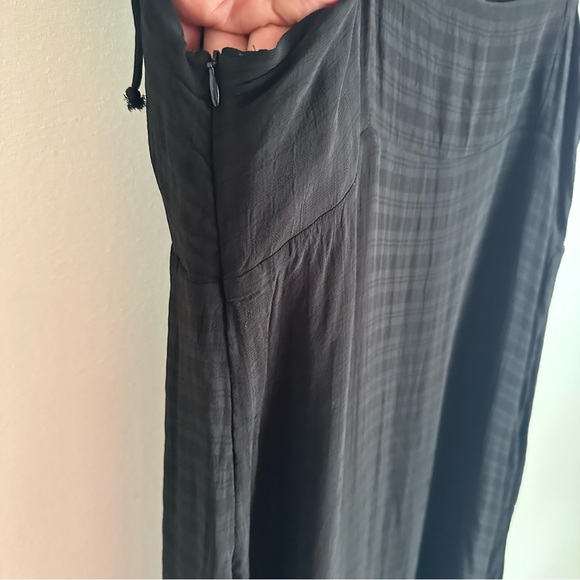 Wilfred Liberty Black Strappy Empire Waist Midi Dress Size 10 - Picture 7 of 9